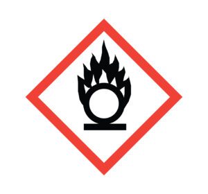 WARNING OXIDIZING CHEMICAL